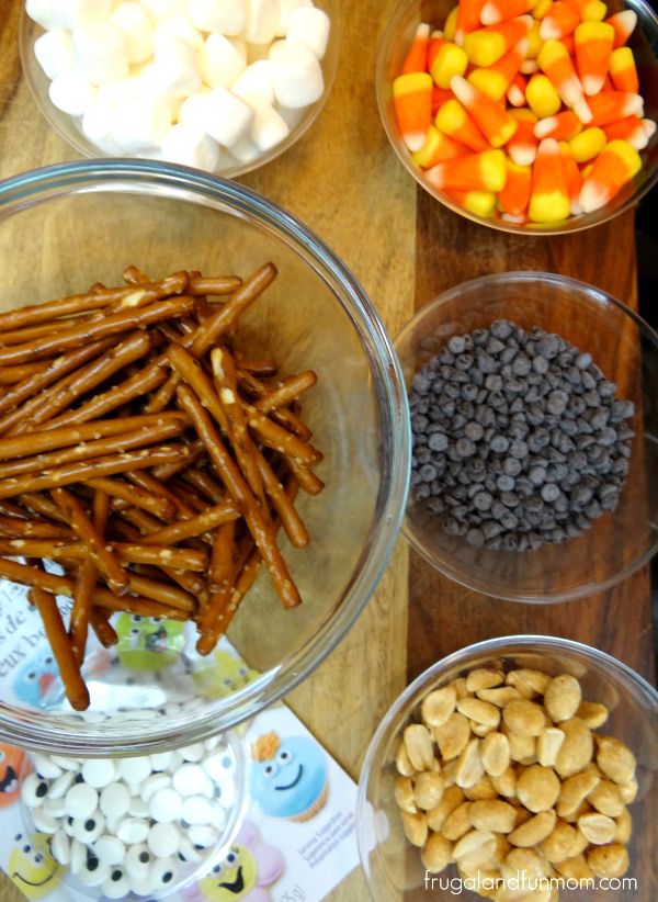 Ingredients for Halloween Trail Mix