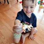 Dinosaurs in Sand Activity! Fun Times for My Little Guy!
