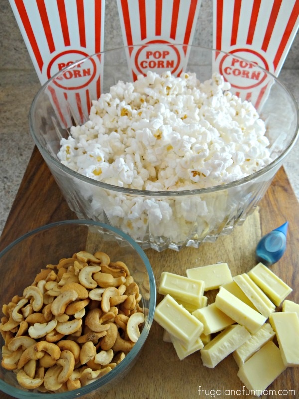 White Chocolate Cashew Popcorn Ingredients