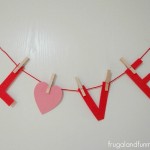 Easy Valentine’s Day Banner Created With Foam!