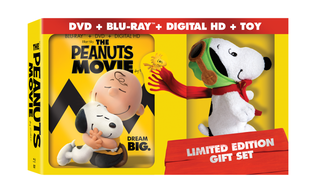 The Peanuts Movie Limited Edition Gift Set with the Flying Ace Snoopy Plush