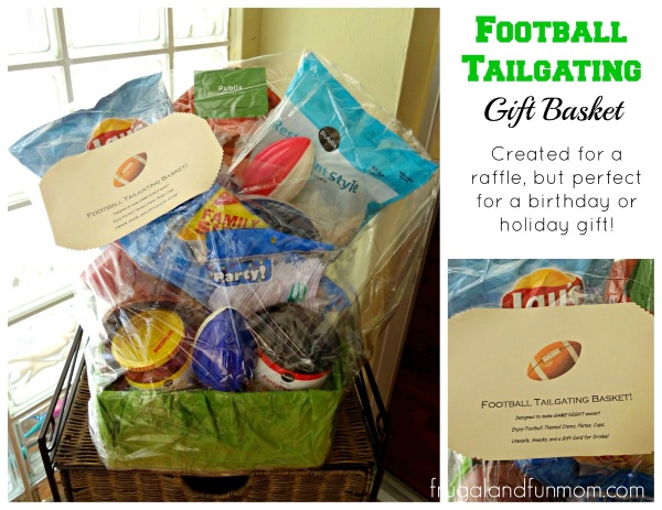Football Themed Gift Basket Idea Perfect For Tailgating