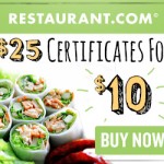 Get $25 Restaurant Gift Certificates For Only $2