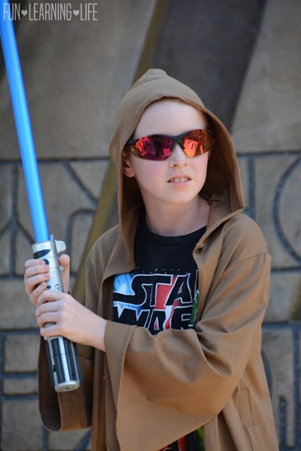 Boy at Jedi Training Trials of the Temple at Hollywood Studios