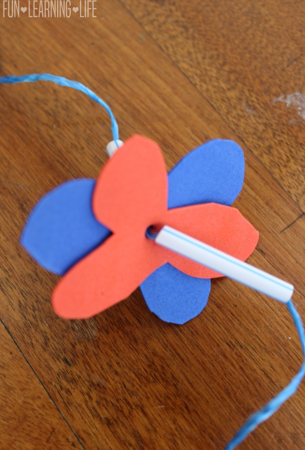 Flowers for Red White and Blue Homemade Hawaiian Lei Craft!
