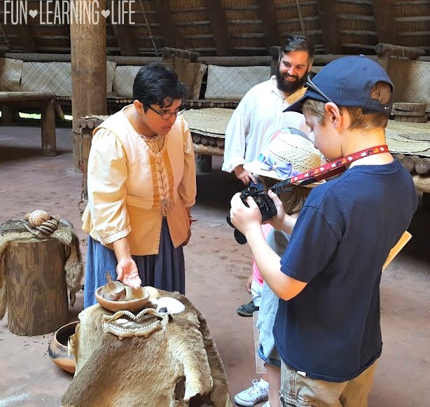 Learning about Apalachee Indians and Spanish Settlers at Mission San Luis Tallahassee Florida