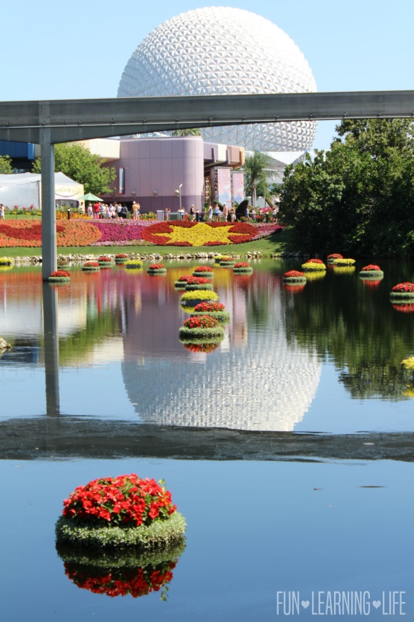 Space Ship Earth at Epcot International Flower and Garden Festival
