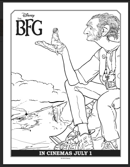 The BFG Coloring Sheets and Activity Pages