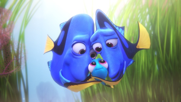 FINDING DORY – Pictured (L-R): Charlie, Dory, Jenny. ©2016 Disney•Pixar. All Rights Reserved.