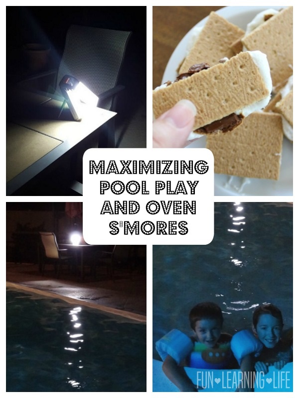 Maximizing Pool Play With Extra Lighting and an Oven S'mores Recipe!