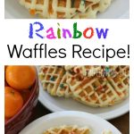 Rainbow Waffles Recipe! An Easy Breakfast For Kids!