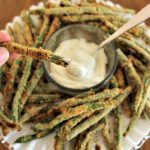 Breaded Green Beans with Caesar Dip! Plus Take The Power Your Lunchbox Pledge!