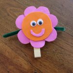 How To Make A Clothespin Foam Flower!
