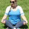 Sitting in my PRAna Outfit
