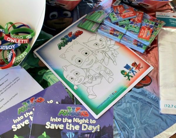 PJ Masks Goody Bags Idea and Printable Coloring Sheet!