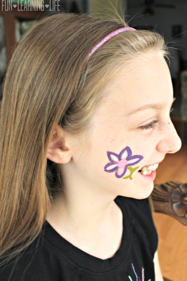 easy face painting shapes