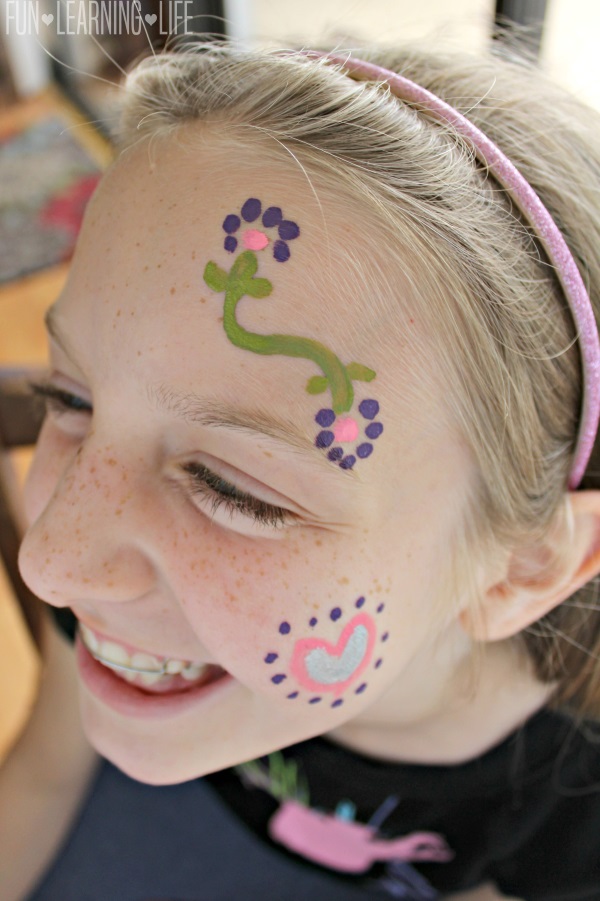 simple pretty face paint