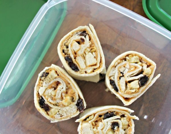Peanut Butter and Dried Fruit Pinwheels Recipe Supporting the Power Your Lunchbox Promise!
