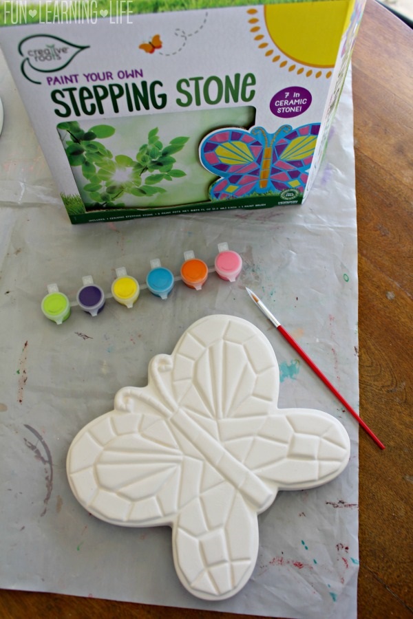 Creative Roots Paint Your Own No.1 MOM Stepping Stone Create Meaningful Less Mess DIY Mothers Day Stepping Stone Kit Great Mothers Day Stepping Stones for Kids to Paint,Multi 