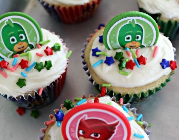 Easy PJ Masks Cupcakes To Celebrate Heading Back To School!