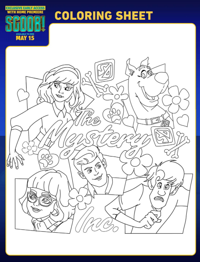 Scoob Coloring Sheets Scooby Doo 