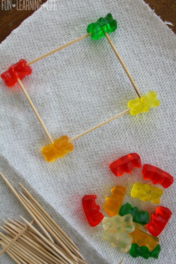 Gummy Bear Buildings With Toothpicks!