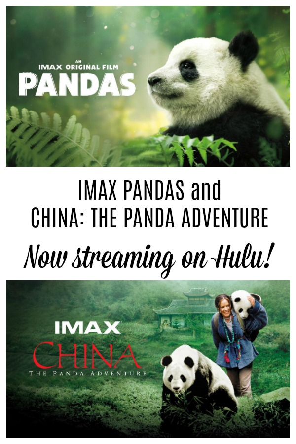 IMAX PANDAS and CHINA: THE PANDA ADVENTURE now streaming on Hulu!