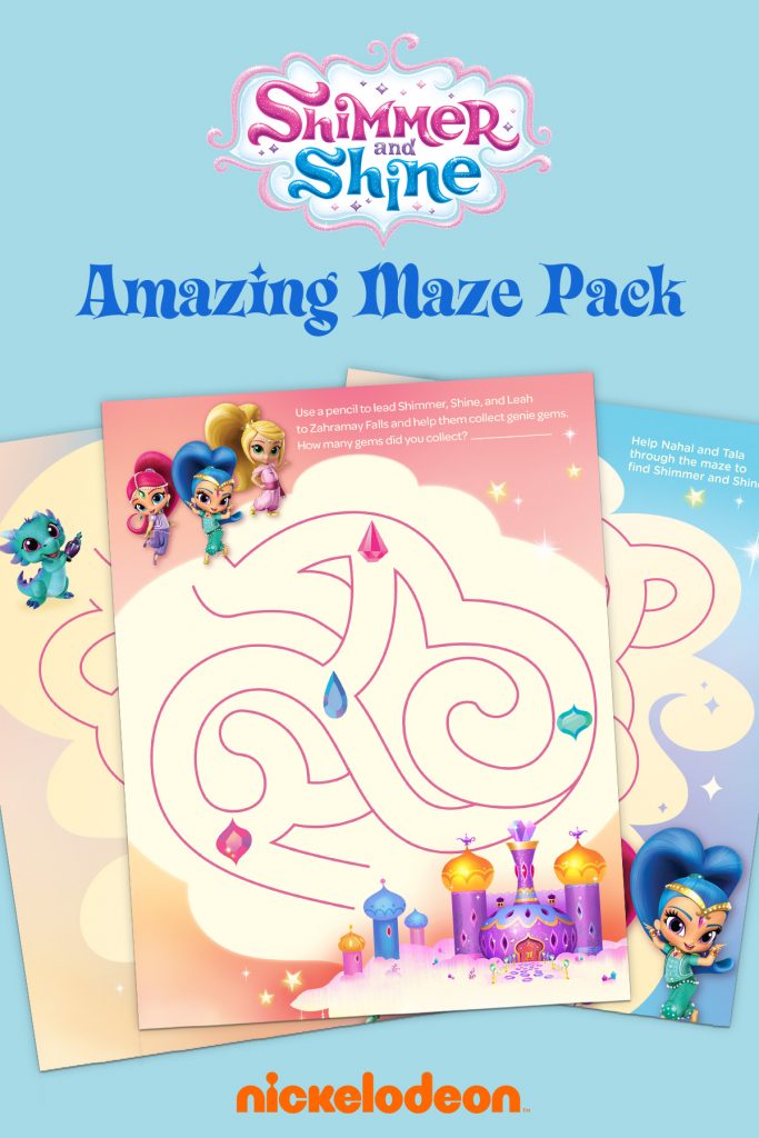 Shimmer and Shine Blaze and the Monster Machines Printable Activity Packs! 