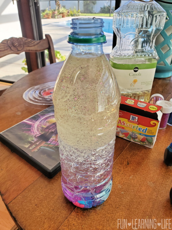 Upside Down Magic Water Bottle Craft