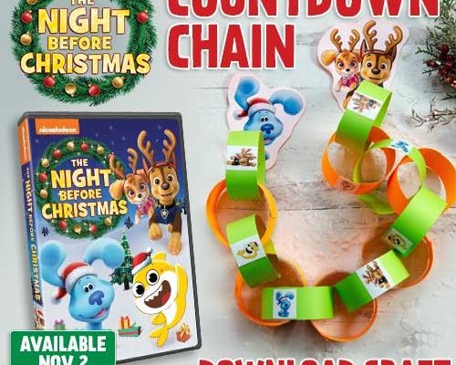 Christmas Countdown Chain and Nick Jr.: The Night Before Christmas DVD!